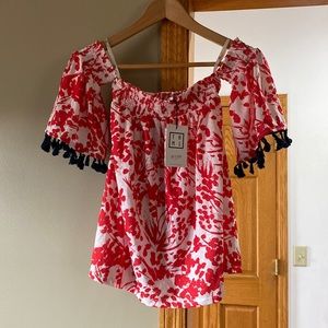 THML clothing top with fringe  new with tags